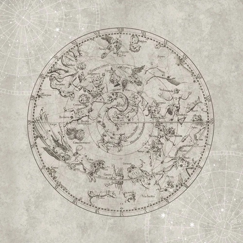 в детскую комнату, земля, бежевые, созвездия