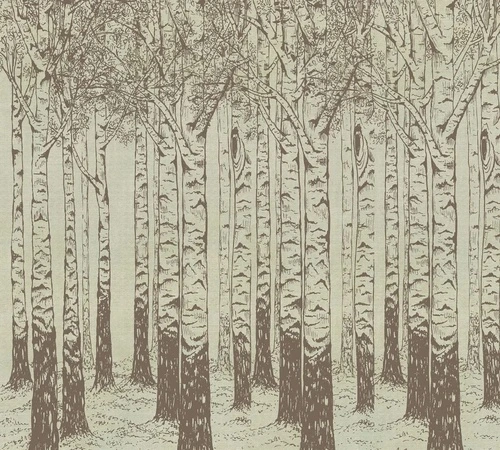 пейзаж, бежевые, стволы