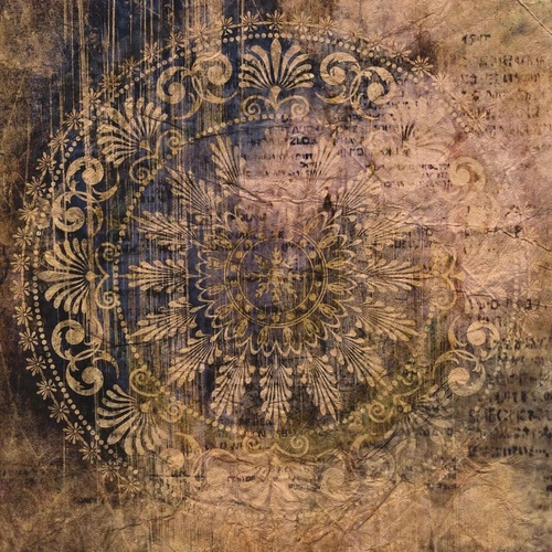 лофт, узор, коричневая