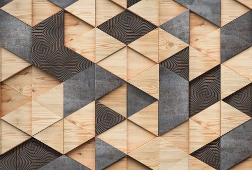 лофт, стена из досок, черно-бежевая