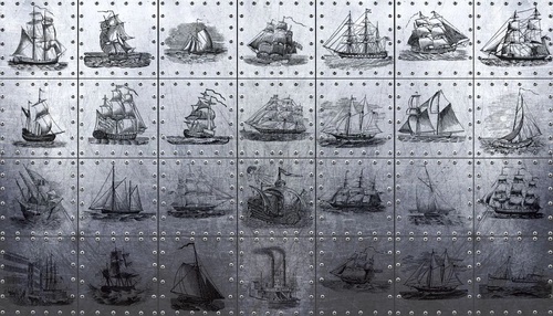 лофт, железная стена, корабли