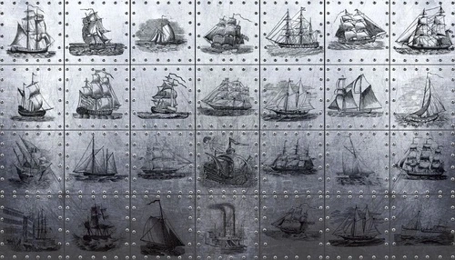 лофт, железная стена, корабли