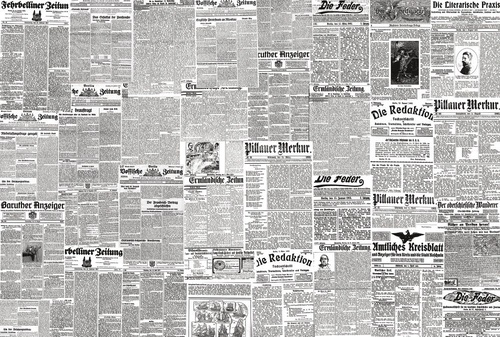 лофт, старые газеты