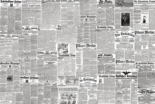 лофт, старые газеты