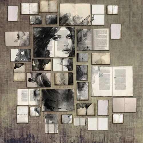 лофт, девушка, газеты