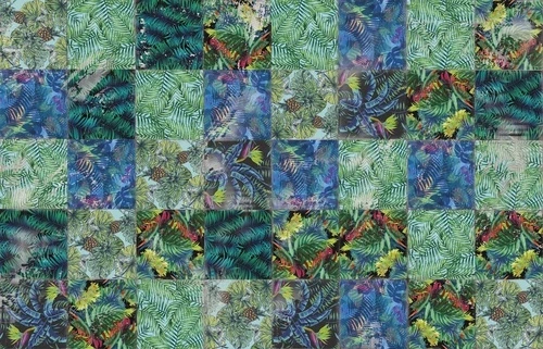 лофт, зеленые листья