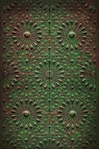 лофт, узор, коричнево-зеленая