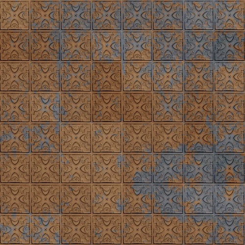 лофт, узор, коричневая, синий