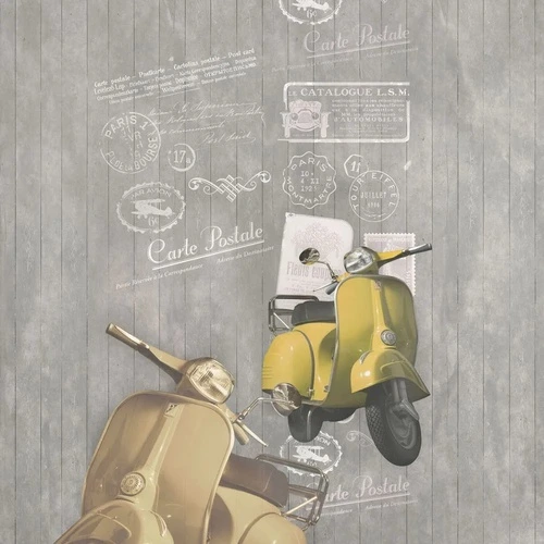 лофт, серая, доски светлые