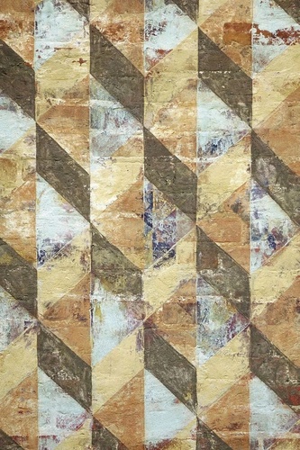 лофт, рыже-коричневая, ромбы