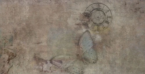 лофт, коричневая, бабочка