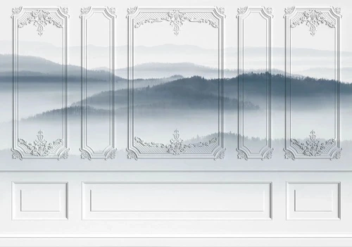 лофт, горы, синий, черная, графика