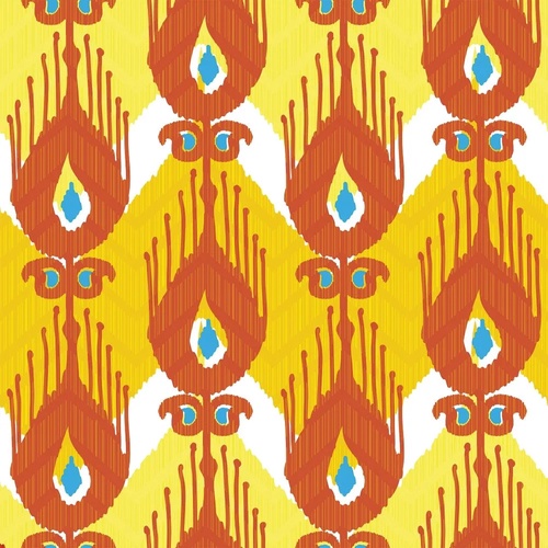 в детскую комнату, перья, оранжевая, оранжево-желтая