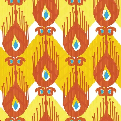 в детскую комнату, перья, оранжевая, оранжево-желтая