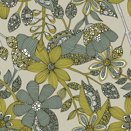 в загородный дом, узор, зеленая, горчичная