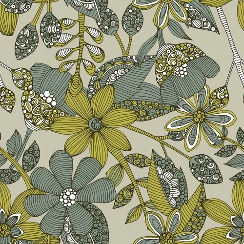 в загородный дом, узор, зеленая, горчичная