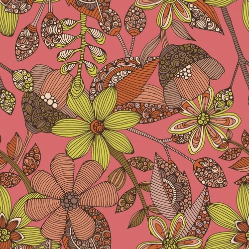 в загородный дом, узор, розовая, салотовая