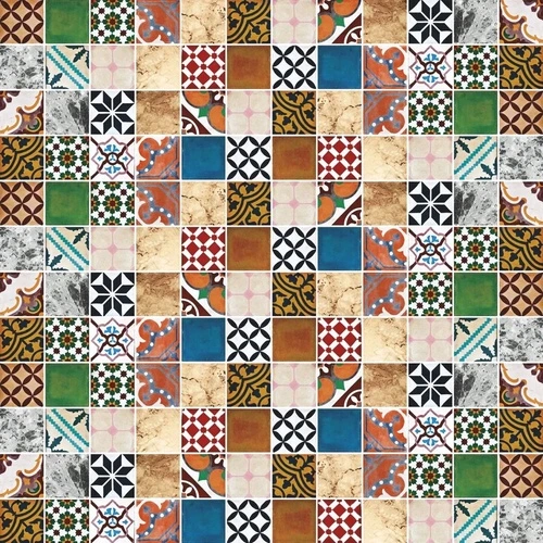 в загородный дом, плитка, мозаика, коричневая