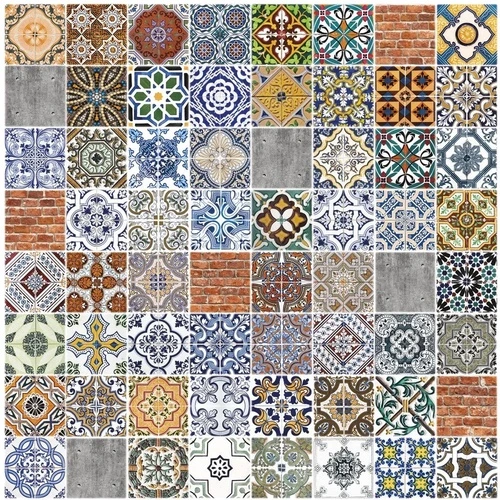 в загородный дом, узор, мозаика, светло коричневая