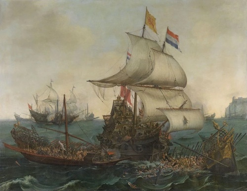 в детскую комнату, бой на море