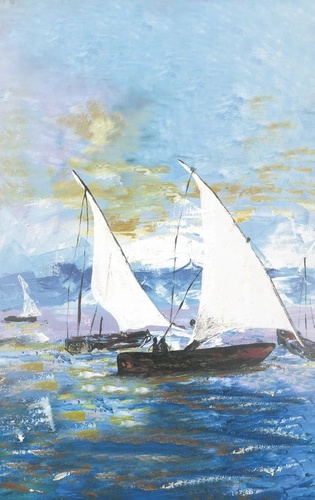 в детскую комнату, яхты, соревнование на море