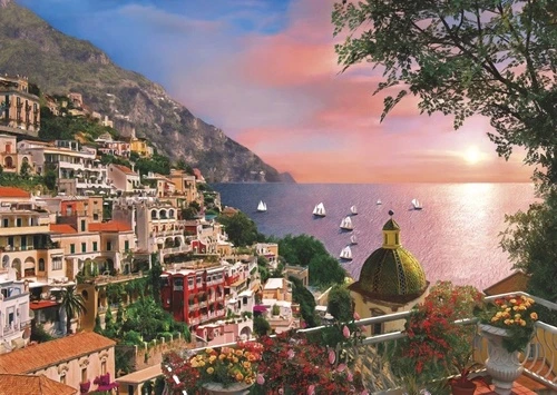 пейзаж, закат