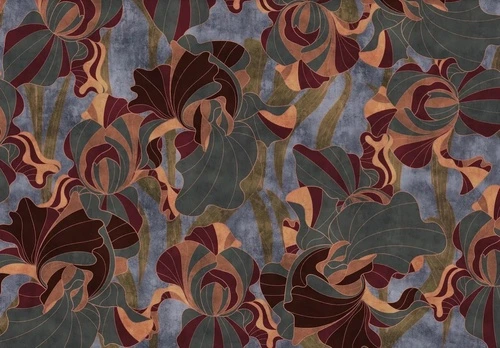 абстракция, темная, коричневая