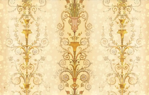 классика, графика, желто-бежевая