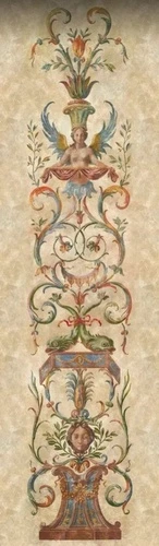 классика, графика, узоры, коричневая