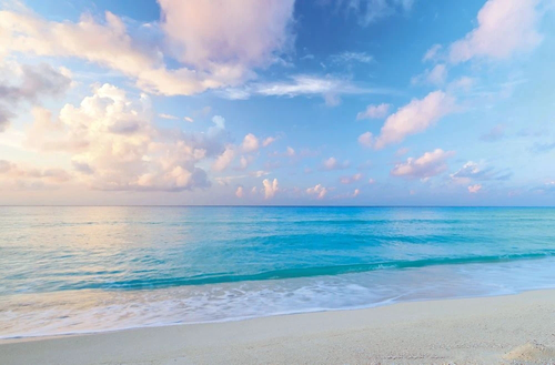 пейзаж, морской, море, небо, облака, голубая