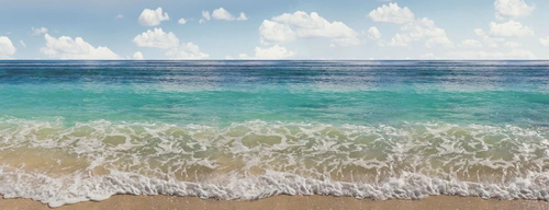 пейзаж, морской, море, берег, бирюзовая