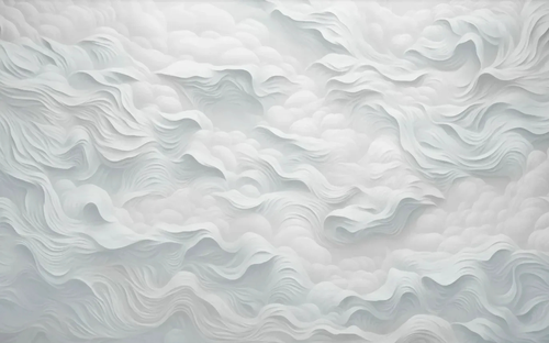 3д, волны, белые