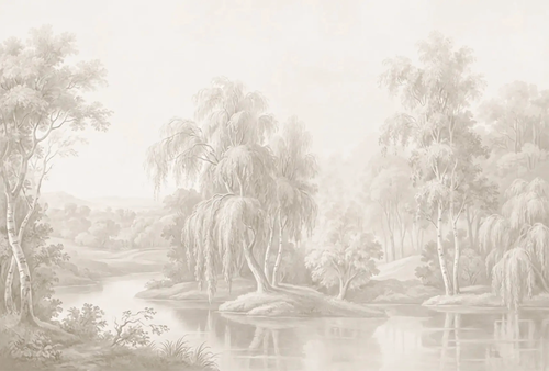 пейзаж, бежевые, красивые пейзажи, лес, лес река, бежевый лес, лес в тумане, туманный лес, пейзаж природа лес, природа