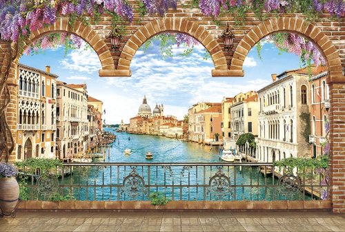 пейзаж, венеция, арка