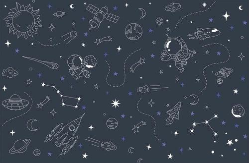 в детскую комнату, созвездия, небо, темно синий