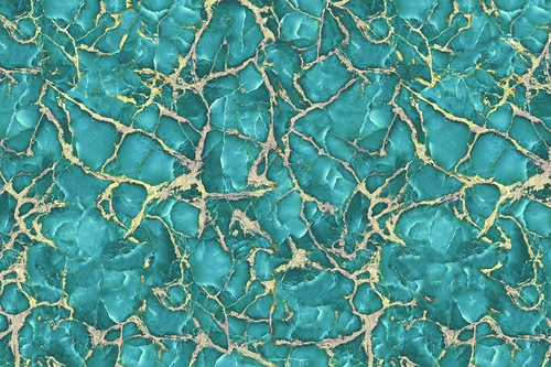 в ванную комнату, под мрамор, зеленая, с золотом