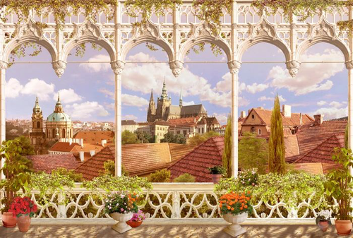 арка, красная