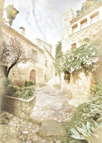 бежевые, улочки, старинные