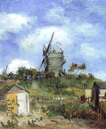 живопись, пейзаж, мельница