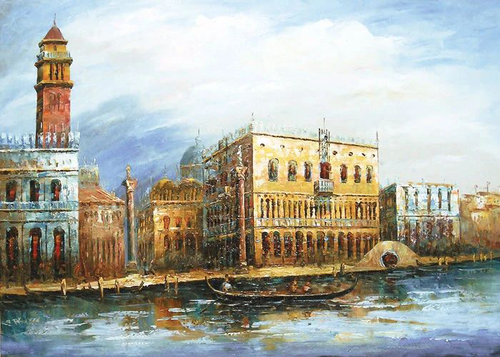улочки, венеция, голубая