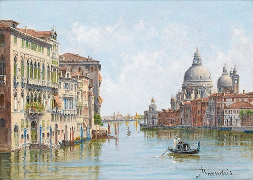 живопись, венеция, голубая
