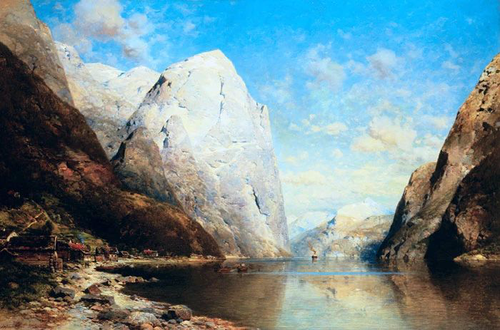 пейзаж, горы, скалы