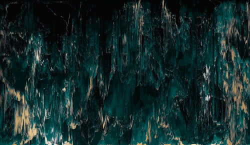 северное сияние, яркий, градиент, синий, золото, сияние, темный