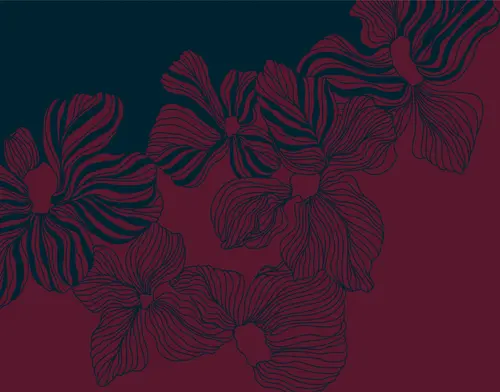 цветы, линии, лофт, минимализм