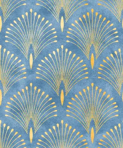 поталь, с золотом, золотые, синие, в спальню