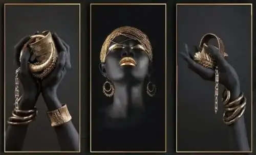 современные, с золотом, поталь