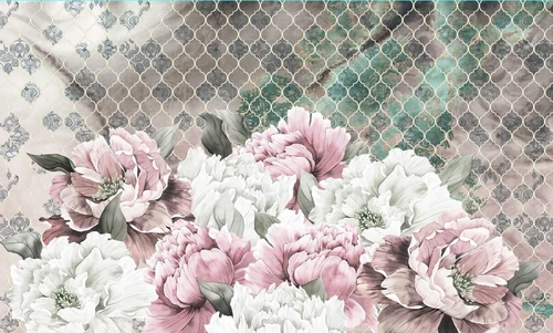 растения, розы, узоры, трещины, лепестки, нежность, пионы, цветы, листья