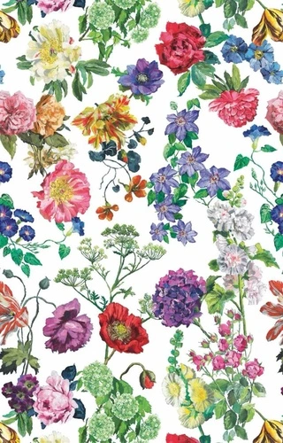 цветы, поляна цветов, яркие, в загородный дом, на дачу