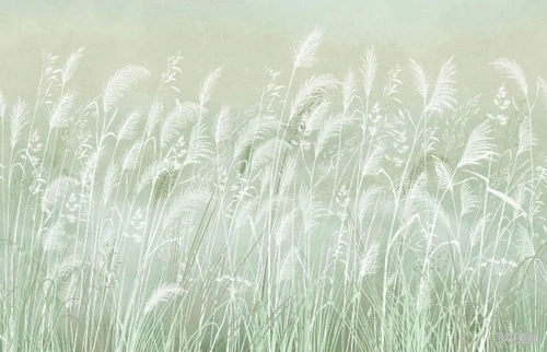 в загородный дом, поле, колосья,  голубые