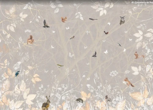 в детскую комнату, дерево с птицами